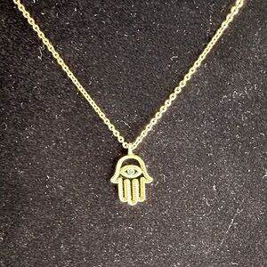 ☘️Gold Hamsa Pendant Necklace